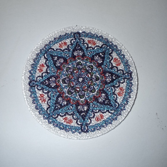 8 Pieces Of Colorful Textured Holographic Mandala Stickers - Picture 6 of 10
